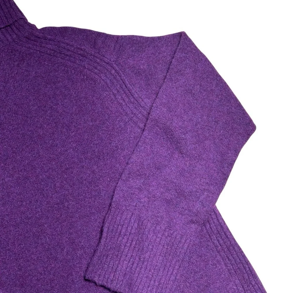 J. Crew Purple Supersoft Yarn Turtleneck Sweater Womens S